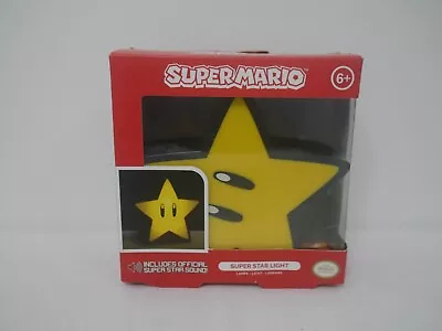 Paladone Nintendo Super Mario 5  Super Star Lamp Night Light With Sound (4C1) • $9.99
