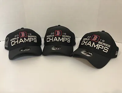 Boston Red Sox Hat 2018 World Series Champions New Era MLB Baseball Cap Lot Of 3 • $17.97