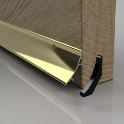 Stormguard Bottom Door Rain Deflector Gold Effect Finish Aluminium 838mm X 32mm • £10.42