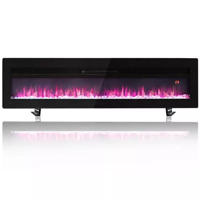 40/50/60  Electric Fireplace LED Wall Mounted Recessed Fireplace Realistic Flame • $129.50