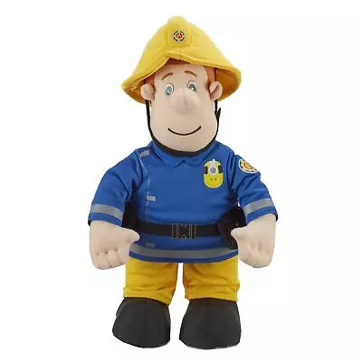 FIREMAN SAM TALKING PUSH 12 Inch Soft Toy With Fireman Sam Phrases Theme Tune A • $46.31
