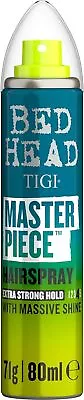 TIGI Bed Head Masterpiece Shiny Hairspray For Strong Hold Travel Size 80 Ml • £6.18