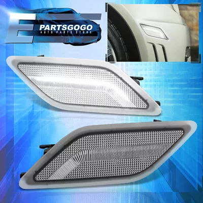 For 10-13 Mercedes Benz W212 E Class White LED Chrome Bumper Side Marker Lights • $24.99