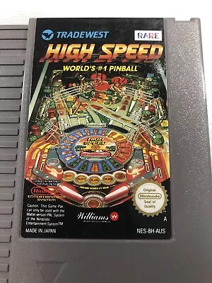 HIGH SPEED #1 PINBALL Nintendo Entertainment System NES • $28