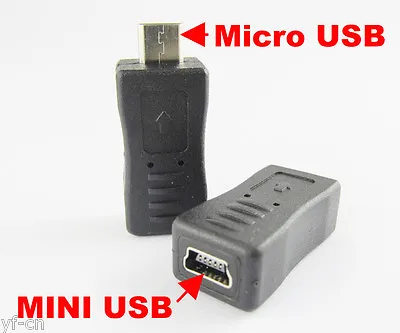 10pcs Mini 5pin Female Jack To Micro 5pin Male USB Adapter Converter Connector • $7.59