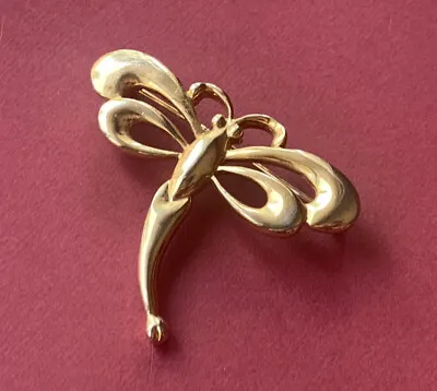 VINTAGE DRAGONFLY BROOCH Estate Pin Figural Insect Open Work Wings • $6.97