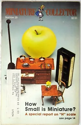 Miniature Collector #29 1982 Dollhouse Mini Small Scale DIY Craft Magazine Book • $6