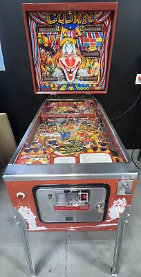 Clown Pinball Machine Zaccaria Free Shipping Orange County Pinballs • $4999