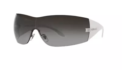 Versace 0VE2054 10008G Silver-White/Grey Gradient Blue Square Women's Sunglasses • $106.93