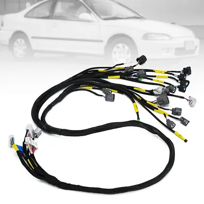 OBD2 D & B-series Tucked Engine Wire Harness For 92-00 Civic Integra B16 B18 D16 • $69.90