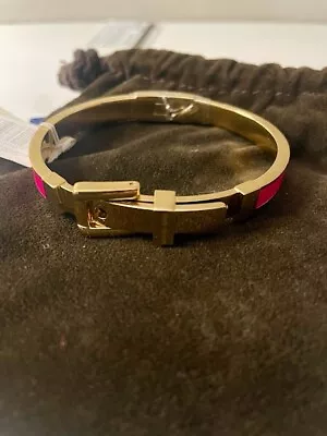 MK - Michael Kors Rose Gold Tone Belt Buckle Bangle Bracelet • $42.95