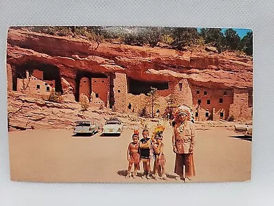 Vintage Postcard Colorado Springs Cliff Dwellings Manitou Springs Native America • $15.96