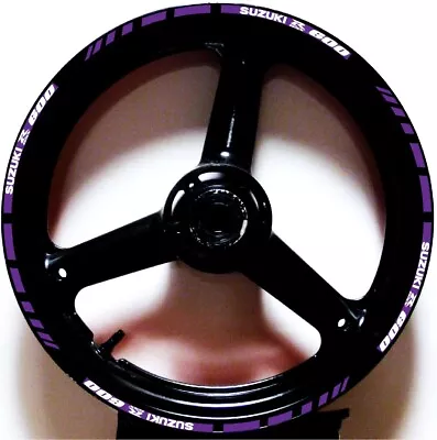 Purple Gp Style Custom Rim Stripes Wheel Decals Tape Stickers Suzuki Gsxr 600 • $17.99