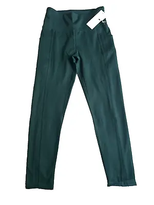 Marika Teal Side Pocket Mid Calf Capri Yoga Pants Compression Medium Balance Col • $19.99