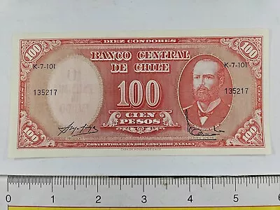 Chile Currency Banknote 100 Pesos 1960 • $8.50
