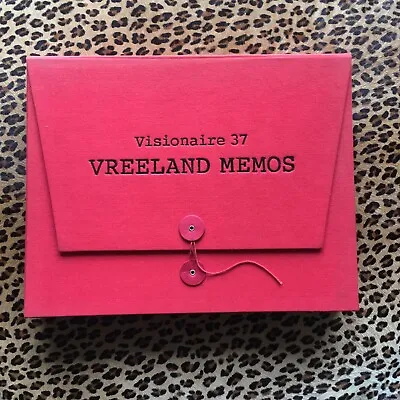 Diana Vrleeland Memos VISIONAIRE 37 Collectible Rare Books  • $225