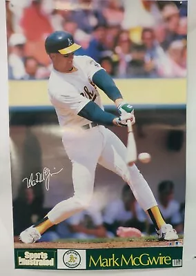 Vintage Sports Illustrated Mark McGwire 35 X 23 Poster Oakland As • $24.99