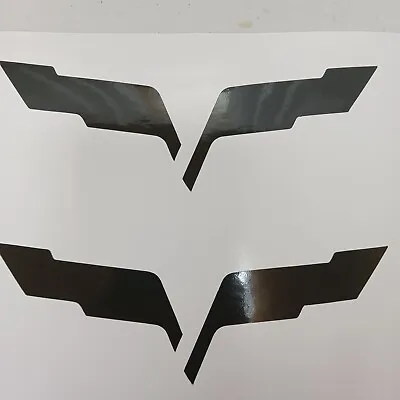 C6 CORVETTE VINYL BLACKOUT SET FRONT/REAR EMBLEM FLAGS - Complete Set! • $16.99