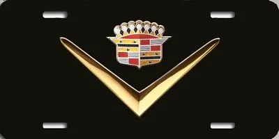 Cadillac Vintage Emblem Eldorado Seden  Coupe De Ville V Shape Old Retro Black • $18.99