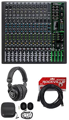 Mackie ProFX16v3 16-Channel 4-Bus Effects Mixer W/USB+Headphones ProFX16 V3 • $494.99