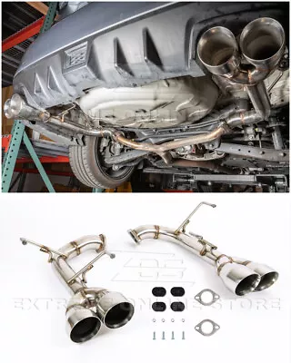 For 15-21 Subaru WRX / STi Muffler Delete Axle Back 4 Inch Quad Tips Exhaust • $249.98