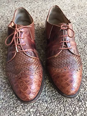 R. Martegani  Alligator And Lizard Mens Shoes Size 9 1/2 • $125