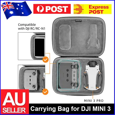 $40.99 • Buy For DJI Mini 3 Pro Drone Storage Bag Carrying Case Remote Controller Battery New