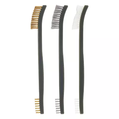 3PCS 7  Mini Wire Brush Stainless Steel Nylon Brass Rust Remover Clean Polishing • $8.38