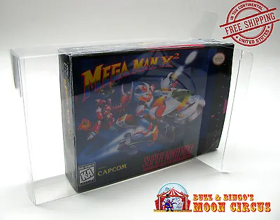 1x SUPER NINTENDO SNES CIB - CLEAR PLASTIC PROTECTIVE BOX PROTECTOR SLEEVE CASE • $5.88