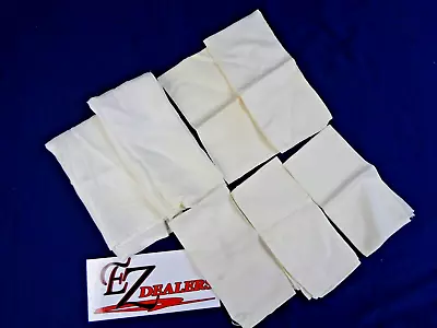 Vintage Men's White Handkerchiefs Lot Of 7 • $12.99