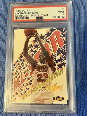 1997-98 Fleer Ultra Ultrabilities ALL-STAR SP Michael Jordan PSA 9 Mint BULLS • $350