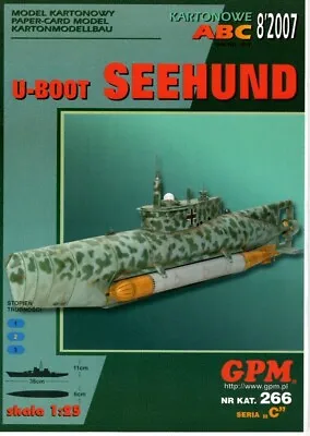 Card Model Kit – Seehund U-boat • £9.95