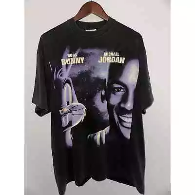 Space Jam Michael Jordan Vintage Reprint Single Stitch T-shirt Looney Tunes Tag • $79