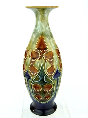 £375 • Buy An Outstanding Royal Doulton Lambeth Art Nouveau Vase By Frank A Butler.  1905
