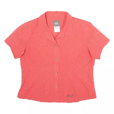 JACK WOLFSKIN Womens Shirt Red Check XL • £14.99