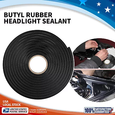 4m Butyl Rubber Glue / Tape Headlight Sealant Retrofit Speaker Reseal Lamp Door • $12.18