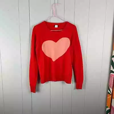 J.Crew Heart Printed Knit Sweater • $12