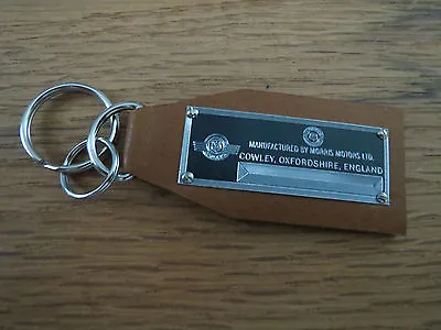 Morris Data Plate Leather Keychain Minor Oxford Mini Cooper 8 1000 Traveller • $19.95