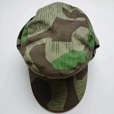 WW2 German Army M43 Splinter Camo Field Cap Hat Cotton Size XL • $14.99