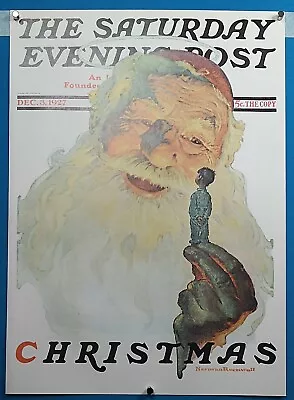 Norman Rockwell Saturday Evening Post Poster  Christmas 1927  Print • $4.99
