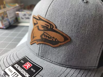 5.0 COYOTE MUSTANG Leather Patch Cap  Adjustable Brand New W Tag Trucker Hat  • $28