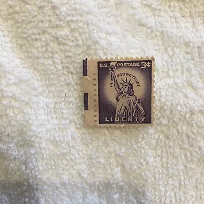 Rare 3 Cent Liberty Us Postage Stamp Purple Lady Statue Of Liberty • $150