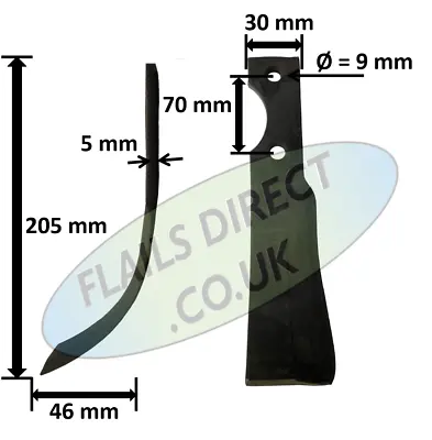 Rotavator Blades To Suit Honda F300  Pack Of 10 Blades • £96