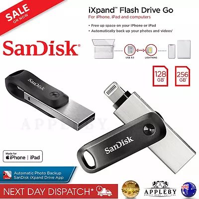 IXpand Go IPhone USB 3.0 Memory Stick Flash Drive Photo Video File Storage 128G  • $111.23