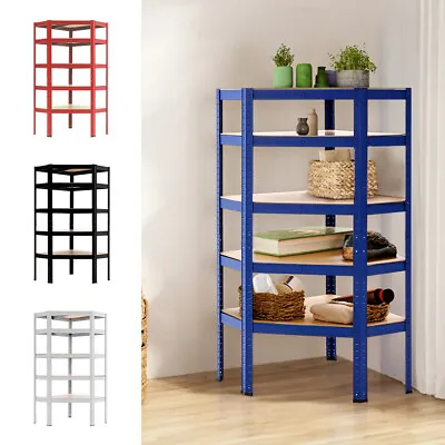 Garage Racking 5 Tier Shelving Unit Boltless Heavy Duty Metal Shelf Shed Storage • £49.95