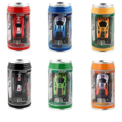 1 Set Mini Coke Can Car Speed RC Radio Remote Control Micro Racing Car Kids Toys • £9.33