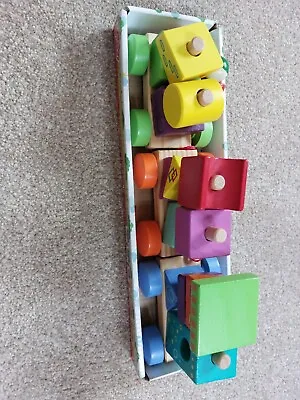 Chad Valley Wooden Stacking Train • £9