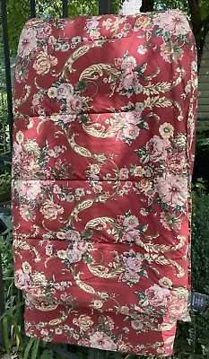 Vtg Ralph Lauren Danielle Marseilles Comforter Full Queen Red Floral • $50