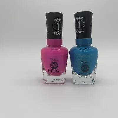 Sally Hansen Miracle Nail Polish Gel New 876 Fluorescent-pink 872 Chill Out • $9.99