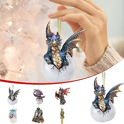 £4.40 • Buy Limited Edition Holiday Dragon Ornaments Holiday Decorations Christmas Outdoor
